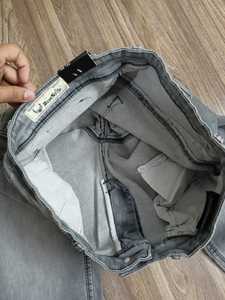 Jean Denim taille haute droit, ample et fendu, Collection du Bangladesh, nouvelle Collection automne 2020 - Product Image 4