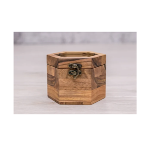 Boîte d'emballage pour montre en bois de haute qualité, forme hexagonale, coussin en bois, boîte pour montre-bracelet avec oreiller - Product Image 1