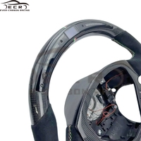 Ever-Carbon Racing ECR Design personnalisé Volant en fibre de carbone en cuir suédé pour volant Ferrari