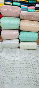 Tela Brocada de Trama Cruzada Hecha a Medida, Tejida 100% Algodón, Bordado Intrincado, Anti-Pilling, Texturas Ricas, Ropa para Mujeres y Niñas - Product Image 3