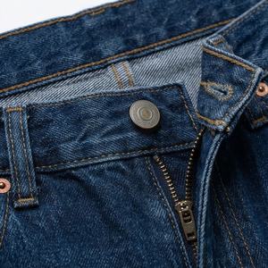 Jeans Casuales de Mezclilla para Mujer, Cintura Media, Corte Recto, Color Sólido, con Logotipo Personalizado, Premium, Transpirables, de Secado Rápido - Product Image 4