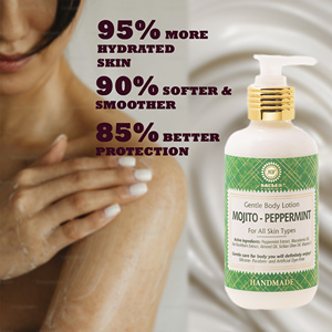 Fabriqué en UE, vente en gros, marque privée, OEM, ODM, huile naturelle, écologique, fait main, lotion pour le corps parfumée à la menthe poivrée, hydratante - Product Image 2