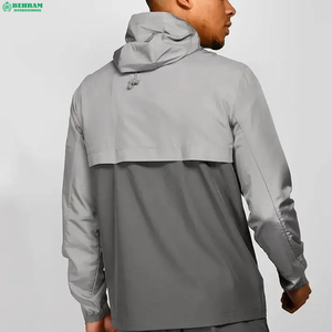 Chaqueta Cortavientos Softshell Ligera de Alta Calidad OEM para Hombre, con Capucha, Impermeable, Transpirable, de Secado Rápido, con Cremallera, para Otoño y Actividades al Aire Libre - Product Image 2