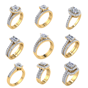 Bague classique en or 18 carats pour femme avec 2,23Cts VS Clarity Lab Grown Diamond EF Color Jewelry - Product Image 5