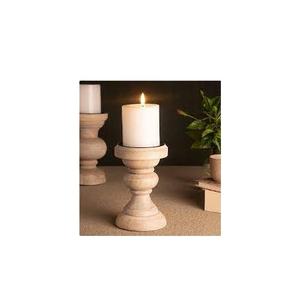 Bougeoir en bois à prix abordable fête mariage décoratif Design créatif 100% bougeoirs en bois faits à la main taille personnalisée - Product Image 1