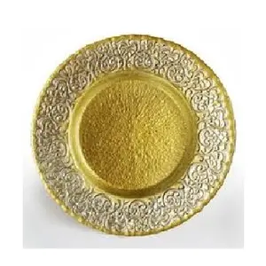 Fantastic Classic Style Gold Plated Handmade Wedding Decorative Charger Plates For Wedding Event Supplier by India