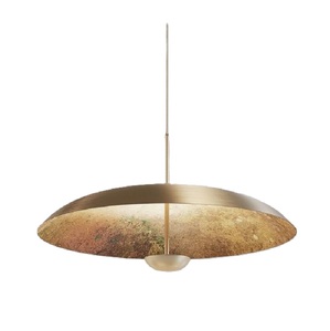 Top Tendance Showroom Éclairage Décoratif Plafond Suspension Moderne Lampes Suspendues Vintage Rond Cuivre Taille Personnalisée - Product Image 5