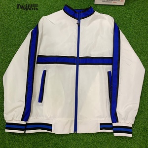 แจ็กเก็ตกันลมแนวสตรีทพร้อมคอตั้งชุดวอร์มกลางแจ้งสำหรับฤดูใบไม้ผลิฝนอุปกรณ์ฝึกซ้อมใหม่ - Product Image 1