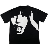 T-shirts amples pour hommes en coton 100% 220 g/m², faible MOQ OEM, personnalisables, grandes tailles, impression numérique, style urbain