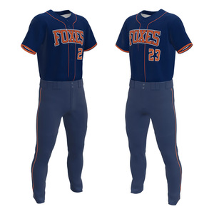 ชุดเครื่องแบบเล่นเบสบอลซอฟต์บอลผ้าโพลีเอสเตอร์100% ระบายอากาศได้ดีมาใหม่ - Product Image 6