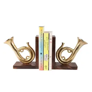 Musical Horn Design Bookend A Great Way To Organize Your Book Collection While Adding Much Needed Aesthetic Appeal To Any Home