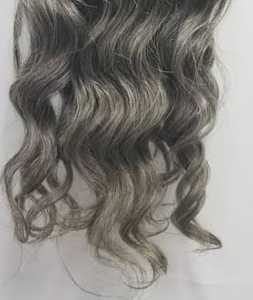 Mèches de cheveux bruts gris trame - Product Image 3