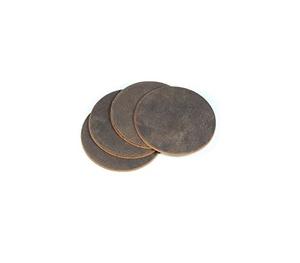 Leather Coasters Set With <b>Round</b> Shape Home <b>Table</b> Decoration Six Cup Coaster with Handmade Use Hot <b>Sale</b> - Product Image 3