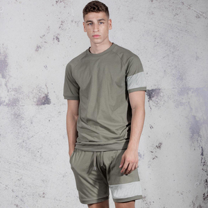 Camiseta de manga corta para hombre, conjuntos de pantalones cortos en dos piezas para verano, traje deportivo sin mangas, conjunto de pantalones cortos informales de verano - Product Image 6