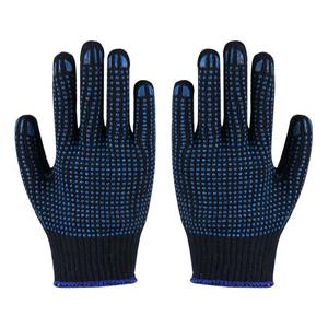 Guante de látex rojo económico, equipo de protección de punto de algodón, guantes de trabajo de seguridad para construcción de jardinería Industrial - Product Image 1