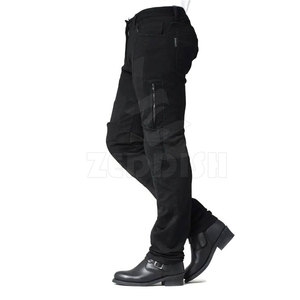 Jeans de Mezclilla Sólidos y Transpirables para Hombre con Rodillas Reforzadas y Múltiples Bolsillos para Senderismo y Trabajo en Otoño/Primavera/Verano - Product Image 6