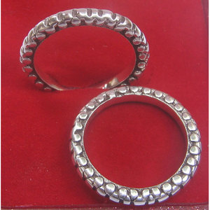 Anillo Boho Romántico con Incrustaciones de Piedras Naturales en Oro Amarillo y Plata Lisa, Anillos de Compromiso con Gemas - Product Image 1