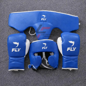 Set de Boxeo Premium con Guantes de Cuero, Protector de Cabeza y Protector Inguinal, OEM Disponible, Kit de Sparring para Luchadores, Gimnasio y Venta al por Mayor. - Product Image 2