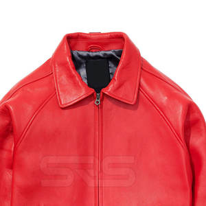 Chaqueta Bomber de cuero de alta calidad personalizada para hombre, venta al por mayor, chaqueta Bomber de cuero de invierno 2025, chaqueta Bomber de cuero para hombre - Product Image 3