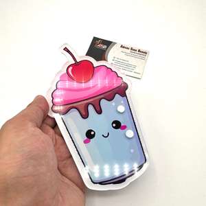 กระเบื้องขนตาทำจากอะคริลิคทำจากสตรอเบอร์รี่มิลค์เชค - Product Image 4