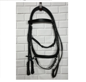 NUEVA Brida de competición de cuero Micklem con Riendas de agarre de goma - Product Image 1