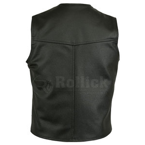 Chaleco de cuero transpirable para hombre, cálido para invierno, informal, a precio razonable. - Product Image 4