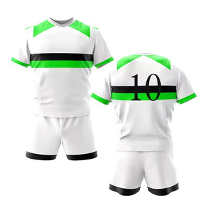 Venta al por mayor nuevo estilo hombres sublimado Rugby uniforme impreso diseño Jersey con pantalones cortos profesional de alta calidad Rugby uniforme - Product Image 5