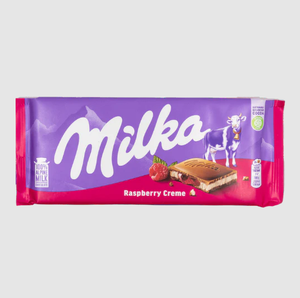 มิลก้า ราสเบอร์รี่ ครีม ช็อกโกแลตนมอัลไพน์ 100 กรัม - Product Image 1