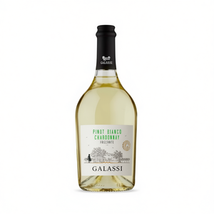 GALASSI Pinot Chardonnay Frizzante IGT 750ml Fruity Elegant Italian Sparkling <b>Wine</b> 6 Bottles Made in Italy - Product Image 2