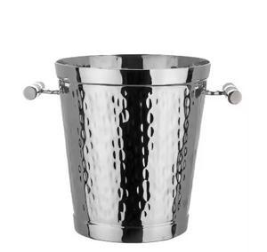 Enfriador de cubo de champán martillado de cubiertos brillantes Suministros de barra de enfriador de hielo de bebidas de alta calidad a un precio razonable - Product Image 1