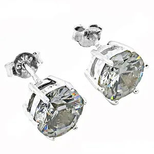 Boucles d'oreilles clous en or rose pour femmes, motifs tendance papillon et fleur, argent 925, or 14k ou 18k - Product Image 3