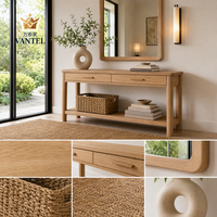 Muebles de Entrada para Casa de Huéspedes de Estilo Contemporáneo Vantel con Banco Zapatero y Sistema de Almacenamiento de Abrigos