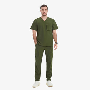 Uniformes Scrubs Conjuntos Enfermera Spandex 2024 Uniformes personalizados Traje Conjunto Uniformes de hospital de alta calidad - Product Image 1