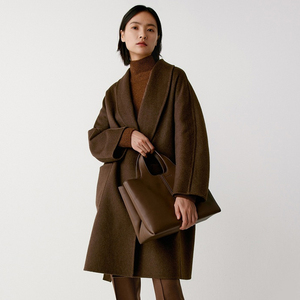 Melhor Qualidade Custom Inverno Solto Reciclado Windbreak Long Ladies Wool Coat <span class=keywords><strong>Fox</strong></span> <span class=keywords><strong>Fur</strong></span> - Product Image 2