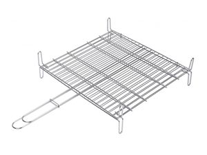 Griglia doppia in acciaio inox 50x50cm (Sauvic 2686) - Product Image 1