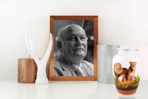 Urnas de cremación Lion & Lioness para cenizas humanas-Decorativas, urnas para cenizas humanas femeninas y masculinas, urnas para cenizas grandes blancas - Product Image 4