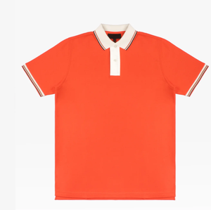 Camisa Casual de Punto para Hombre, Antiarrugas, Estampada, con Patrón Sólido, Transpirable, 100% Algodón, con Bolsillo Bordado en Color de Contraste, Servicio OEM - Product Image 6
