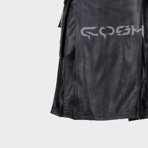 Dernier article Kilt écossais en cuir de vachette noir fait à la main Kilt utilitaire gothique pour Halloween Fournisseur et fabricant - Product Image 5
