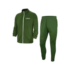 Ensemble coupe-vent zippé pour homme, haute qualité, color-block, conçu pour un usage sportif quotidien - Product Image 1