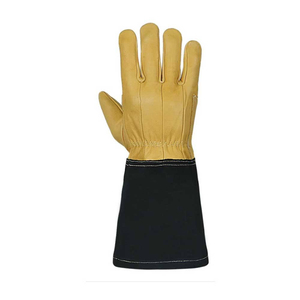 Guantes de Soldadura de Cuero Premium, Duraderos y Resistentes al Calor, Guantes de Protección de Cuero, Guantes de Soldadura de Alta Resistencia - Product Image 5
