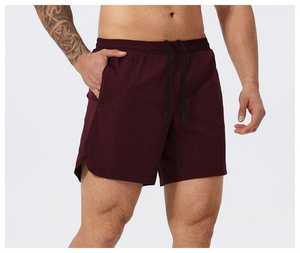 Pantalones cortos deportivos para correr de diseño personalizado para hombre, cintura elástica cómoda, pantalones cortos de malla de verano para nadar, playa, gimnasio, patrón sólido - Product Image 4