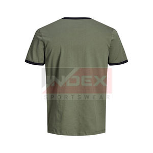 Precio al por mayor Venta caliente ropa casual por encargo de los hombres Slim Fit camiseta de verano de manga corta Camisetas de los hombres - Product Image 2
