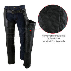 Dernier modèle Nouveau style Chaps de moto en cuir Hot Selling Professional Leather Men's Chaps - Product Image 6