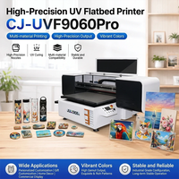 Impresora UV de Cama Plana Jucolor 6090 con Cabezal Ricoh Gen6 3 en 1, Compatible con Modos de Impresión Plana, en Rollo y Cilíndrica, Impresora de Cilindros Planos