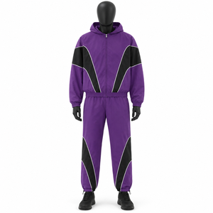 Conjunto Deportivo de Dos Piezas de Nylon Antiarrugas para Verano, Transpirable, Cortavientos, Marca Privada al por Mayor - Product Image 1