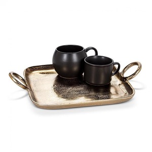 Plateau en métal de créateur Forme et taille personnalisées en aluminium vintage Plateau de service en métal de formes personnalisées - Product Image 2