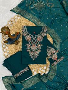 Daily Wear <b>Kurta</b> Pant Dupatta Set for <b>Women</b> Breathable Fabric for Summer Indian Ethnic Fashion for Office and Casual Wear - Product Image 3