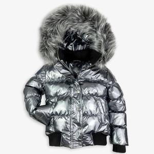 Veste matelassée à capuche unisexe Lady Fit Clothing, chaude, imperméable, avec logo sur le devant - Product Image 2