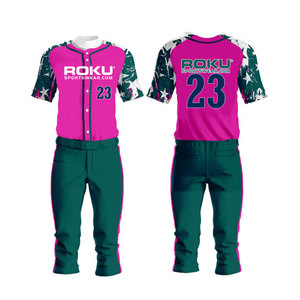 OEM Service High Quality 100% Polyester Men's <b>Baseball</b> Uniform Set Custom Logo Sportswear Breathable Plus Size Wholesale - Product Image 2