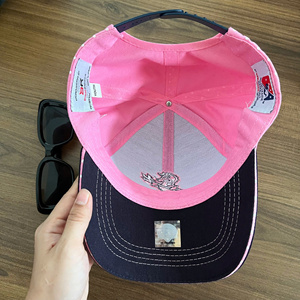 Wholesale Custom Logo Embroidered Two Tones Colors <b>Baseball</b> <b>Caps</b> and Hats Cotton <b>Cap</b> for Men 6-Panel Hat For Adult - Product Image 5